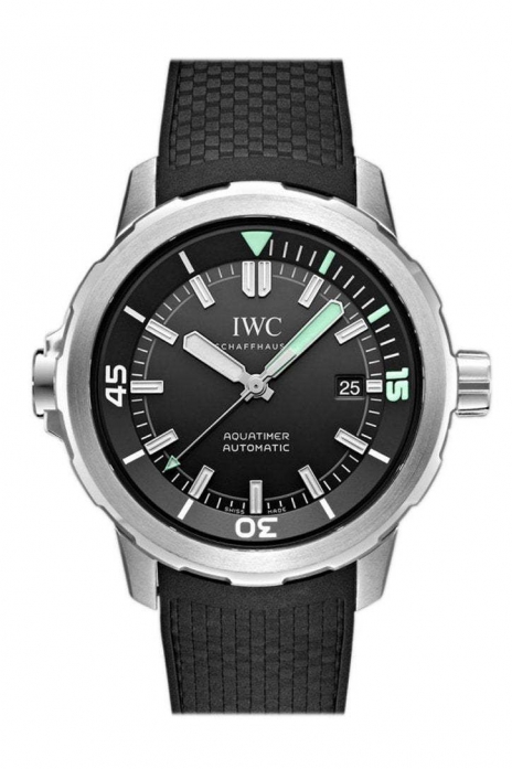 IWC Aquatimer Black Dial Black Rubber 42mm Men's Watch IW329001