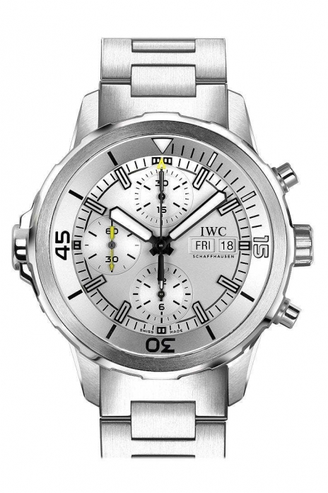 IWC Aquatimer Chronograph Silver Dial Stainless Steel Men's Watch IW376802