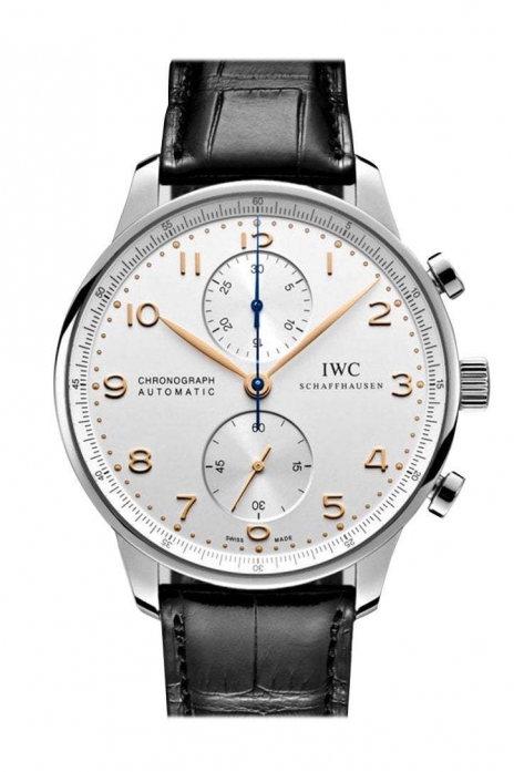 IWC Portuguese Chronograph Silver Dial Men's Watch IW371445