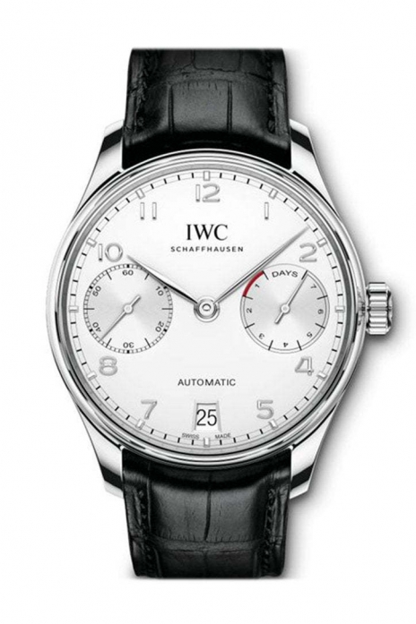 IWC Portuguese 7 Days in Stainless Steel Silver Dial Men's Watch IW500712