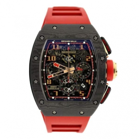 Richard Mille RM011 NTPT Carbon 18K Rose Gold Lotus F1 Team Romain Grosjean Watch