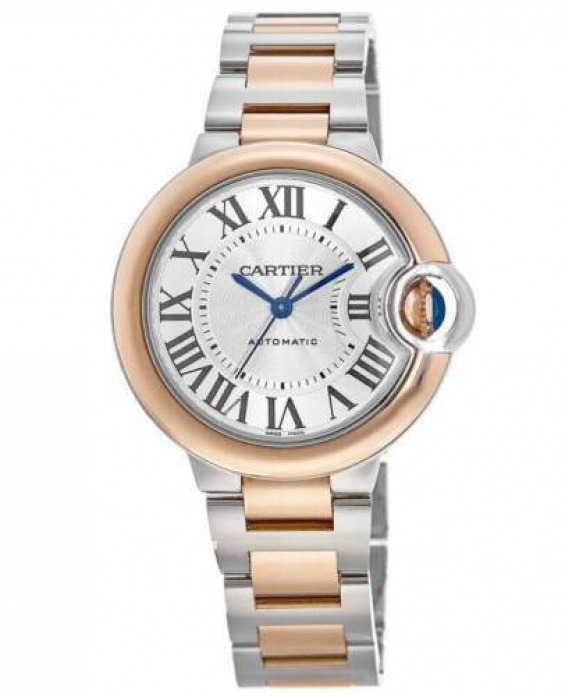 Cartier Ballon Bleu 36mm Stainless steel & Rose Gold Unisex Watch, W2BB0033