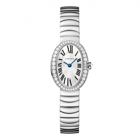 Cartier Baignoire 18K White Gold & Diamond Lady’s Watch, WB520025