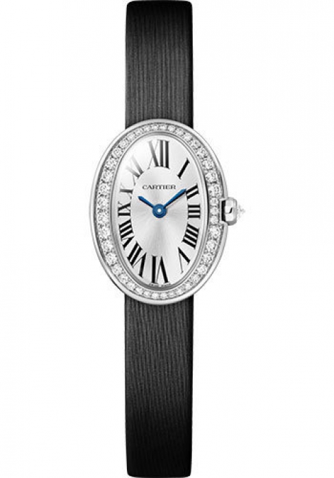 Cartier Baignoire 18K White Gold & Diamonds Ladies Watch, WJBA0026