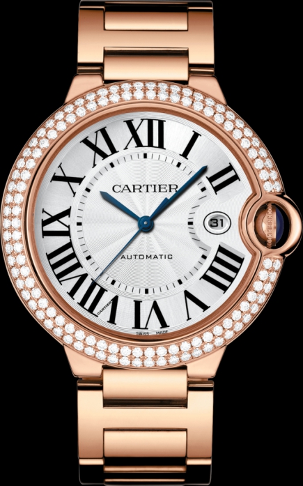 Cartier Ballon Bleu 18K Rose Gold & Diamonds Unisex Watch, WJBB0029