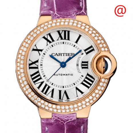 Cartier Ballon Bleu 33mm Rose Gold & Diamond Lady’s Watch, WJBB0051