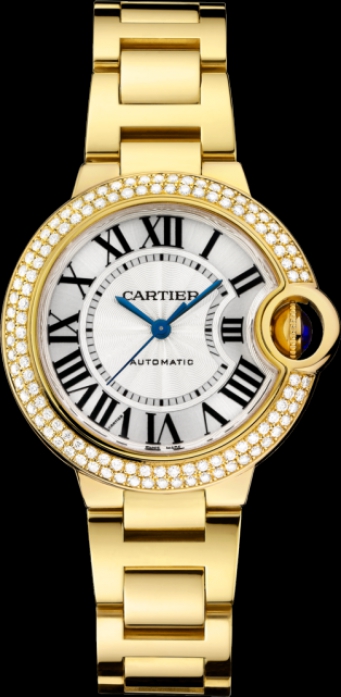 Cartier Ballon Bleu 18K Yellow Gold & Diamonds Lady’s Watch, WJBB0002