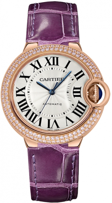 Cartier Ballon Bleu 33 mm 18K Rose Gold & Diamond Lady’s Watch, WE902036