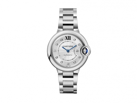 Cartier Ballon Bleu 33 mm Stainless steel & Diamonds Lady’s Watch, W4BB0021