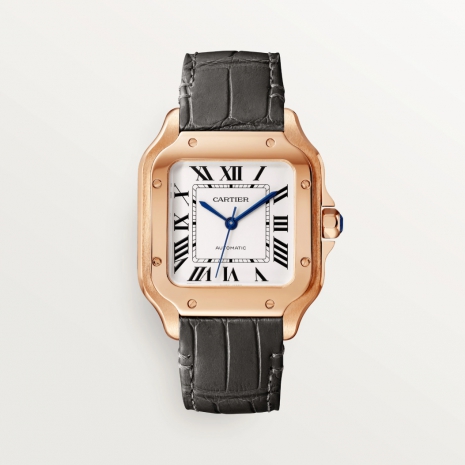 Cartier Santos Rose Gold Unisex Watch, WGSA0028