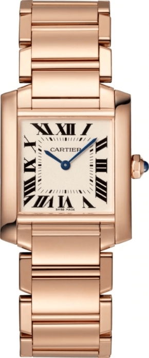 Cartier Tank Francaise Medium Model 18K Rose Gold Lady’s Watch, WGTA0030