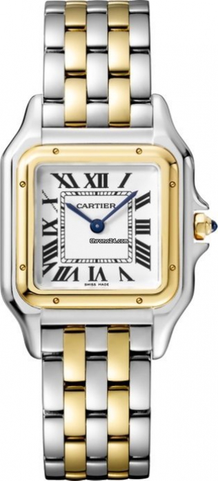 Cartier Panthère Stainless Steel & 18K Yellow Gold Ladies Watch, W2PN0007