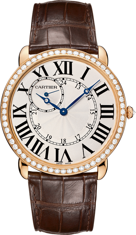 Cartier Ronde Louis 18K Pink Gold & Diamonds Watch, WR007001