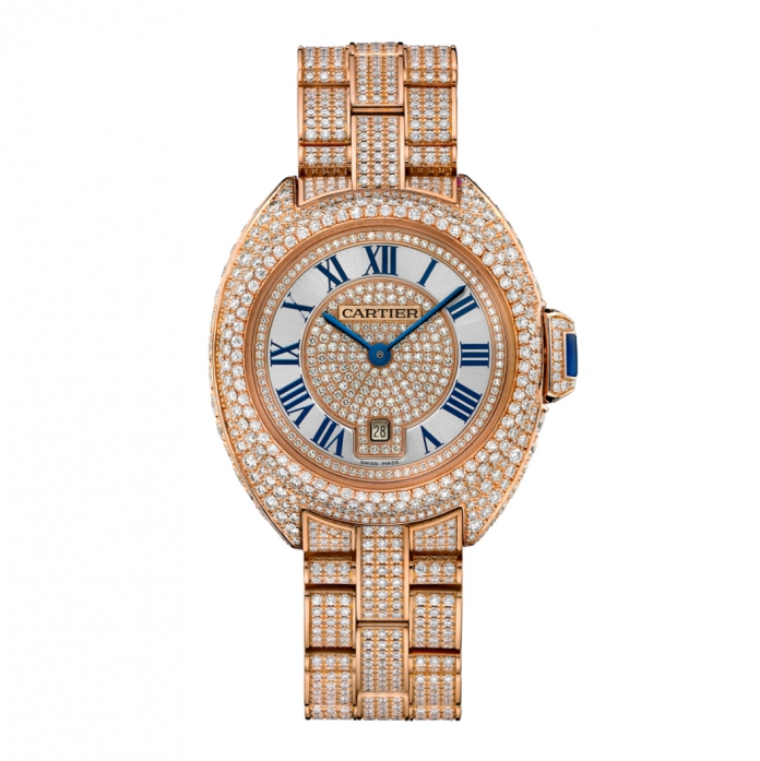 Clé De Cartier 18K Pink Gold & Diamonds Lady’s Watch on a Bracelet, HPI01039