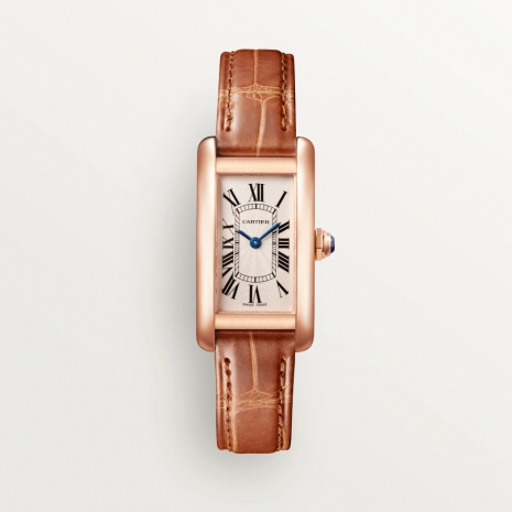 Cartier Tank Américaine 18K Rose Gold Women’s Watch, W2607456