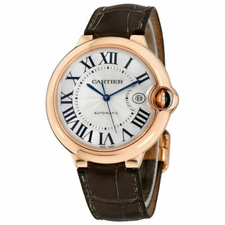 Cartier Ballon Bleu 42 mm 18K Rose Gold Men’s Watch, W6900651