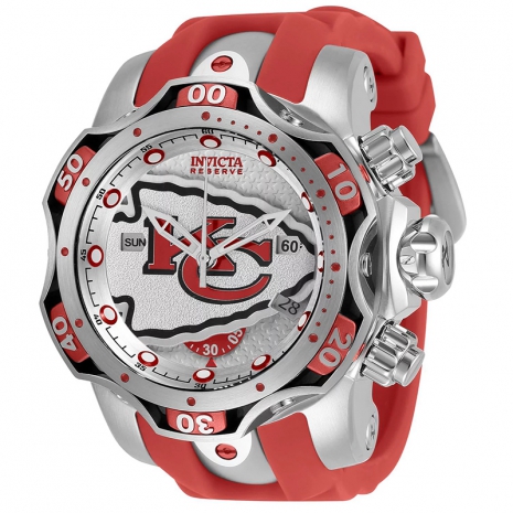 Kansas City Chiefs Swiss Quartz Chronograph Watch