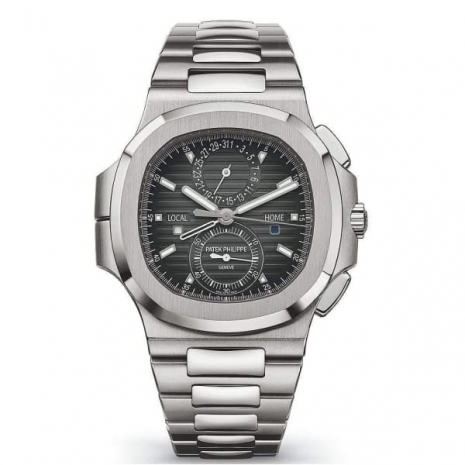 Patek Philippe Nautilus Travel Time Chronograph Stainless Steel Automatic Men's Watch 5990-1A-001