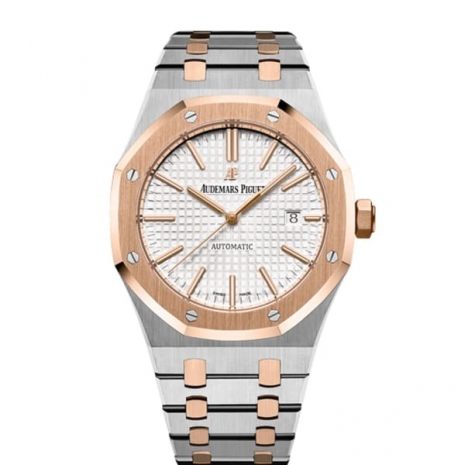 Audemars Piguet Royal Oak Selfwinding Silver dial, 41mm, Steel and 18k Rose gold