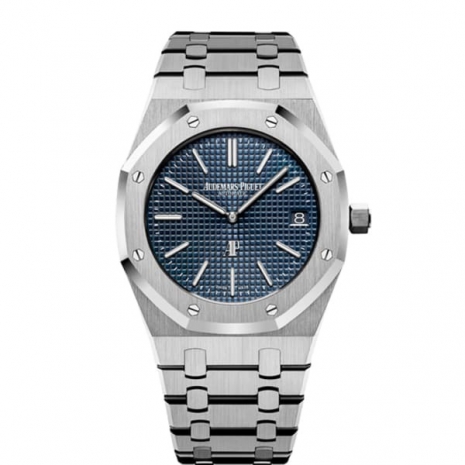 Audemars Piguet Royal Oak Jumbo Extra-Thin Stainless Steel Blue dial Watch 15202ST