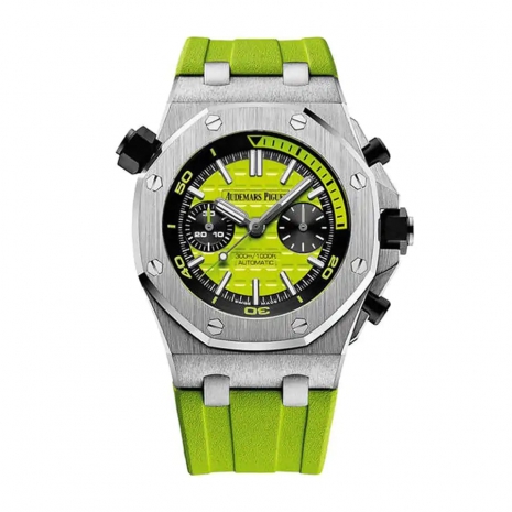 Audemars Piguet Royal Oak Offshore Diver Chronograph Watch-Green Dial 42mm