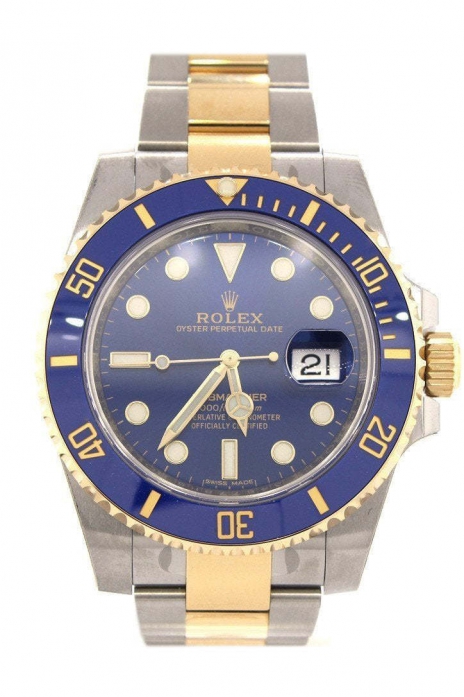 Submariner Date 40 Blue Dial Gold and Steel Watch 116613LB 116613